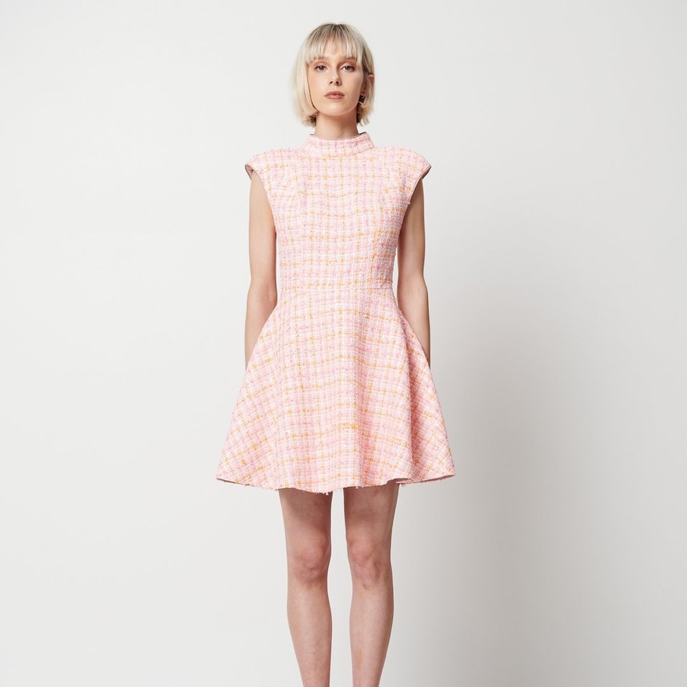 Elliatt Featherwood Tweed Dress